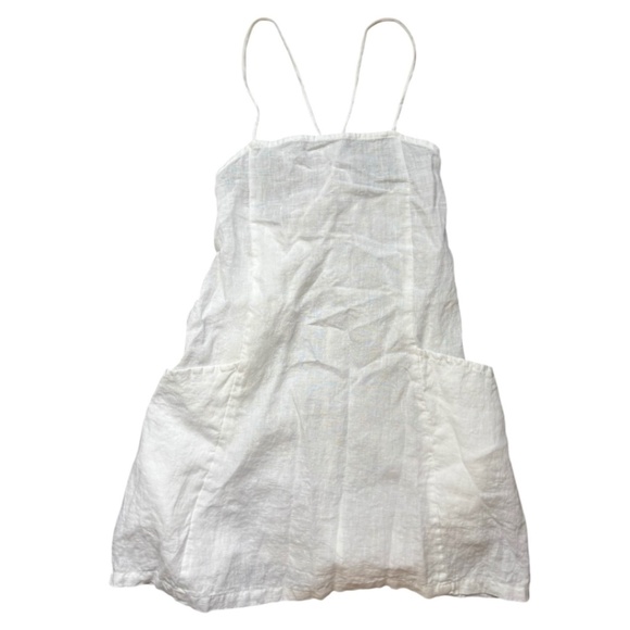 🤍 Vitamin A Nola Mini Dress White EcoLinen - size XS - Picture 3 of 5